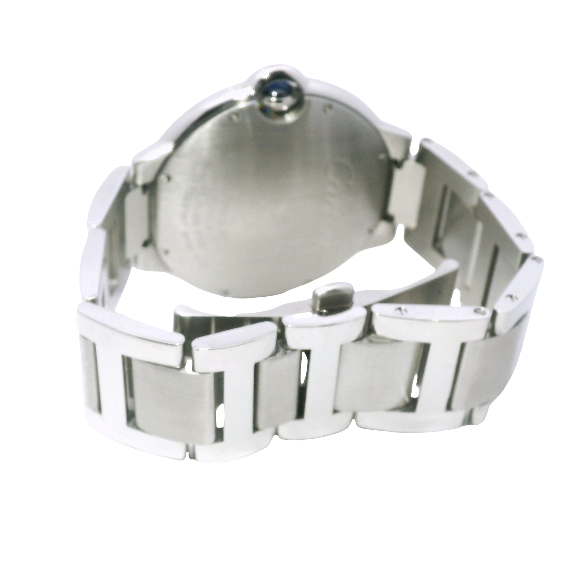 Cartier Ballon Bleu 42mm White Roman Dial Men's Watch