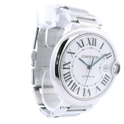 Cartier Ballon Bleu 42mm White Roman Dial Men's Watch