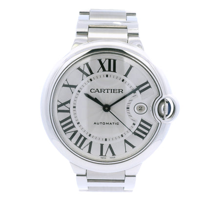 Cartier Ballon Bleu 42mm White Roman Dial Men's Watch