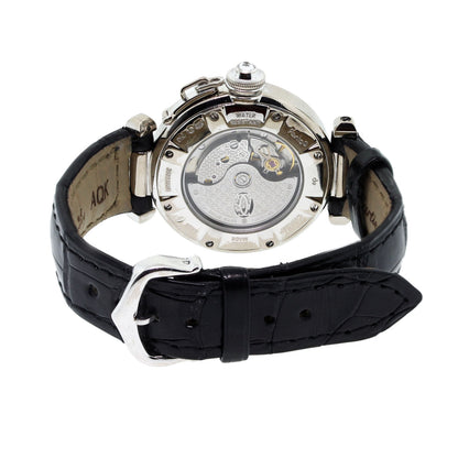 Cartier 2529 18K White Gold Pasha Diamond Grill Watch