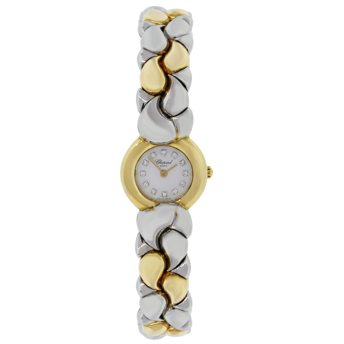 Chopard Casmir Diamond Dial 18k Gold & Steel Watch