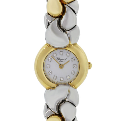 Chopard Casmir Diamond Dial 18k Gold & Steel Watch