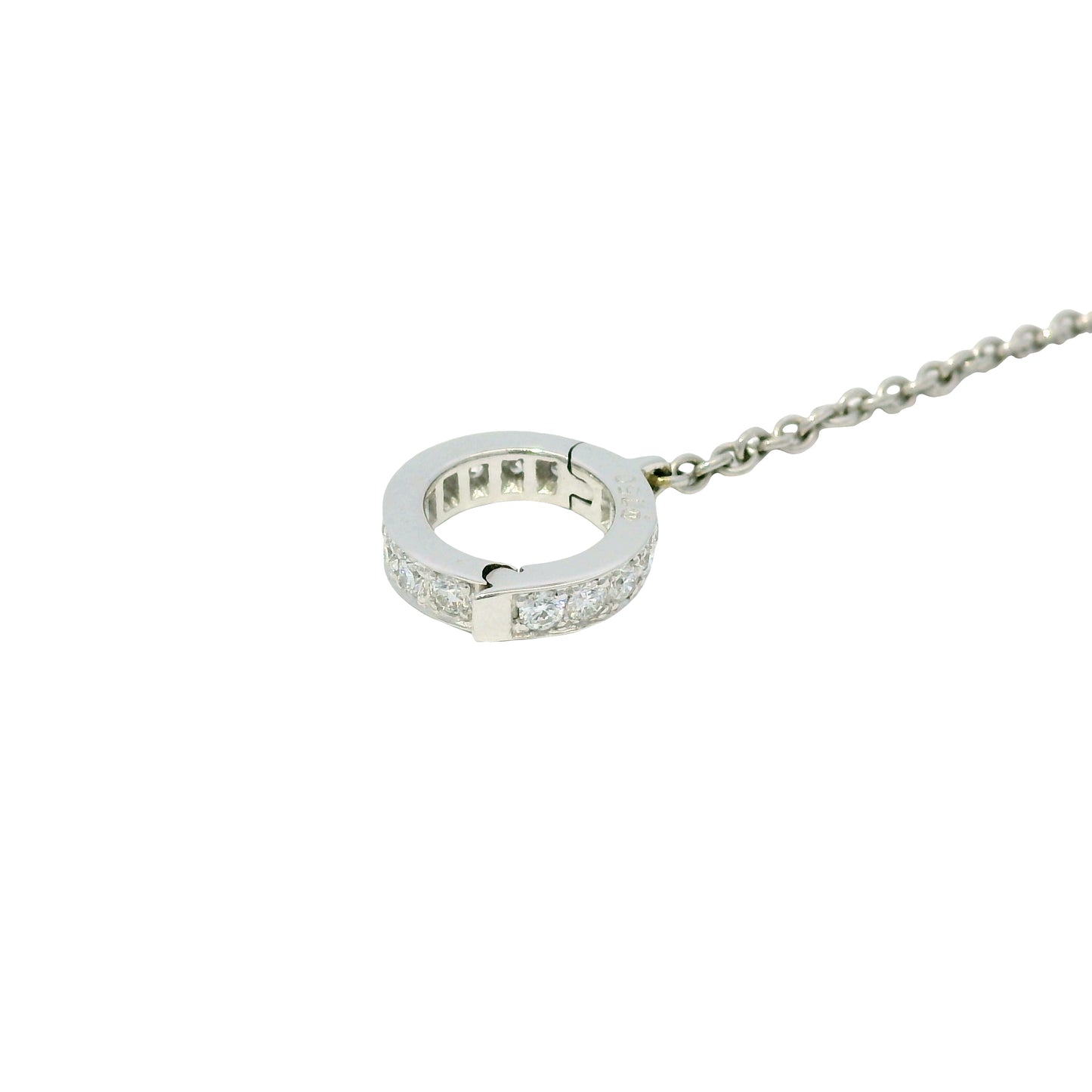 Mikimoto 18k White Gold Black South Sea Pearl & Natural Diamond Lariat Necklace