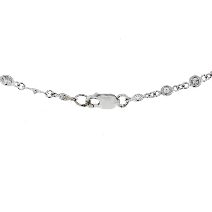 Platinum 2.47ctw Diamonds By The Yard 16" Necklace