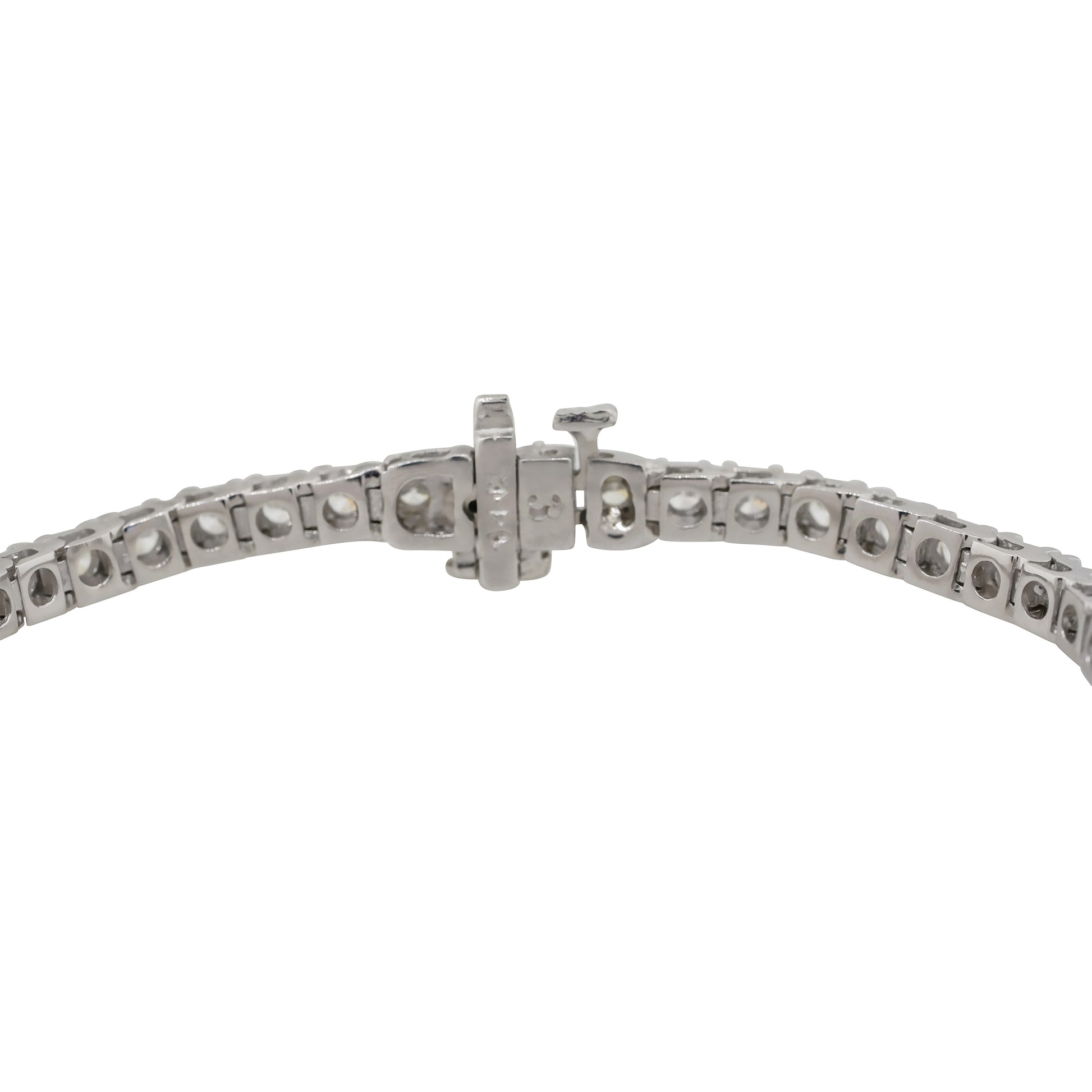 18k White Gold 10.6ctw Round Diamond Tennis Bracelet