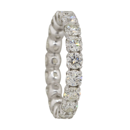 14k White Gold 3.04ctw Round Brilliant Diamond Eternity Band