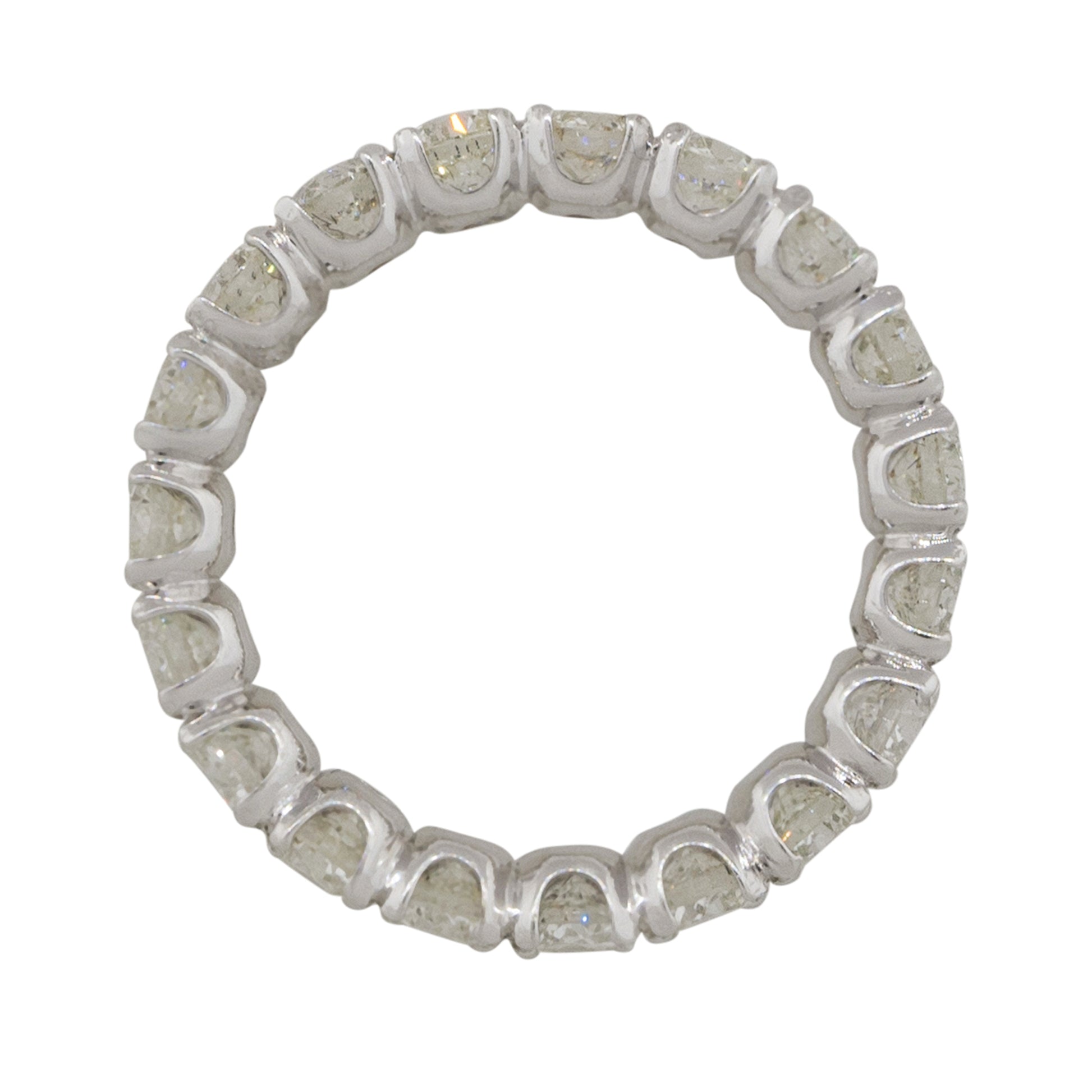 14k White Gold 3.04ctw Round Brilliant Diamond Eternity Band
