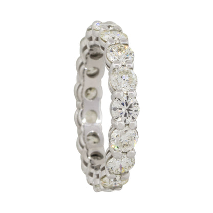 14k White Gold 3.70ctw Round Brilliant Diamond Eternity Band