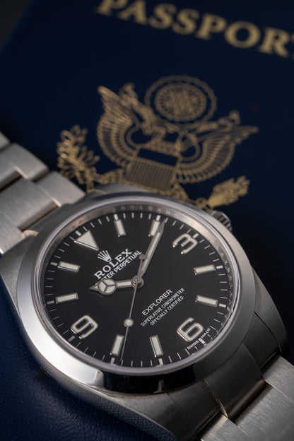 Rolex 214270 Oyster Perpetual Explorer I Stainless Steel Men's Watch