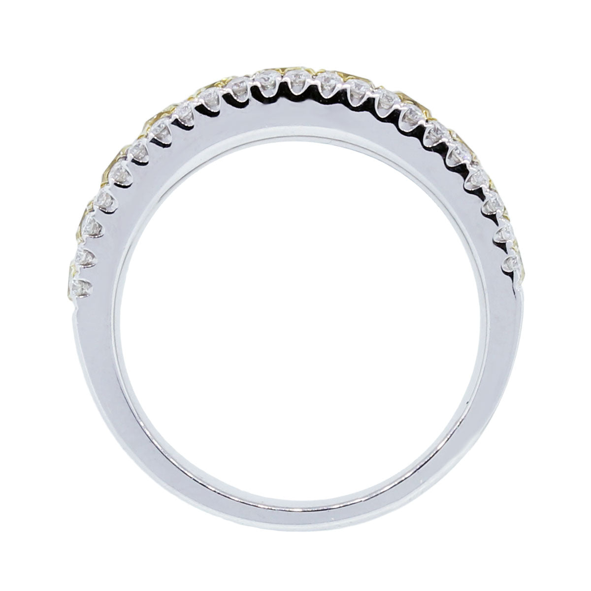 18k White Gold 2.22ctw Fancy Yellow Diamond Ring