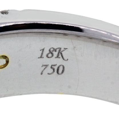 18k White Gold 2.22ctw Fancy Yellow Diamond Ring