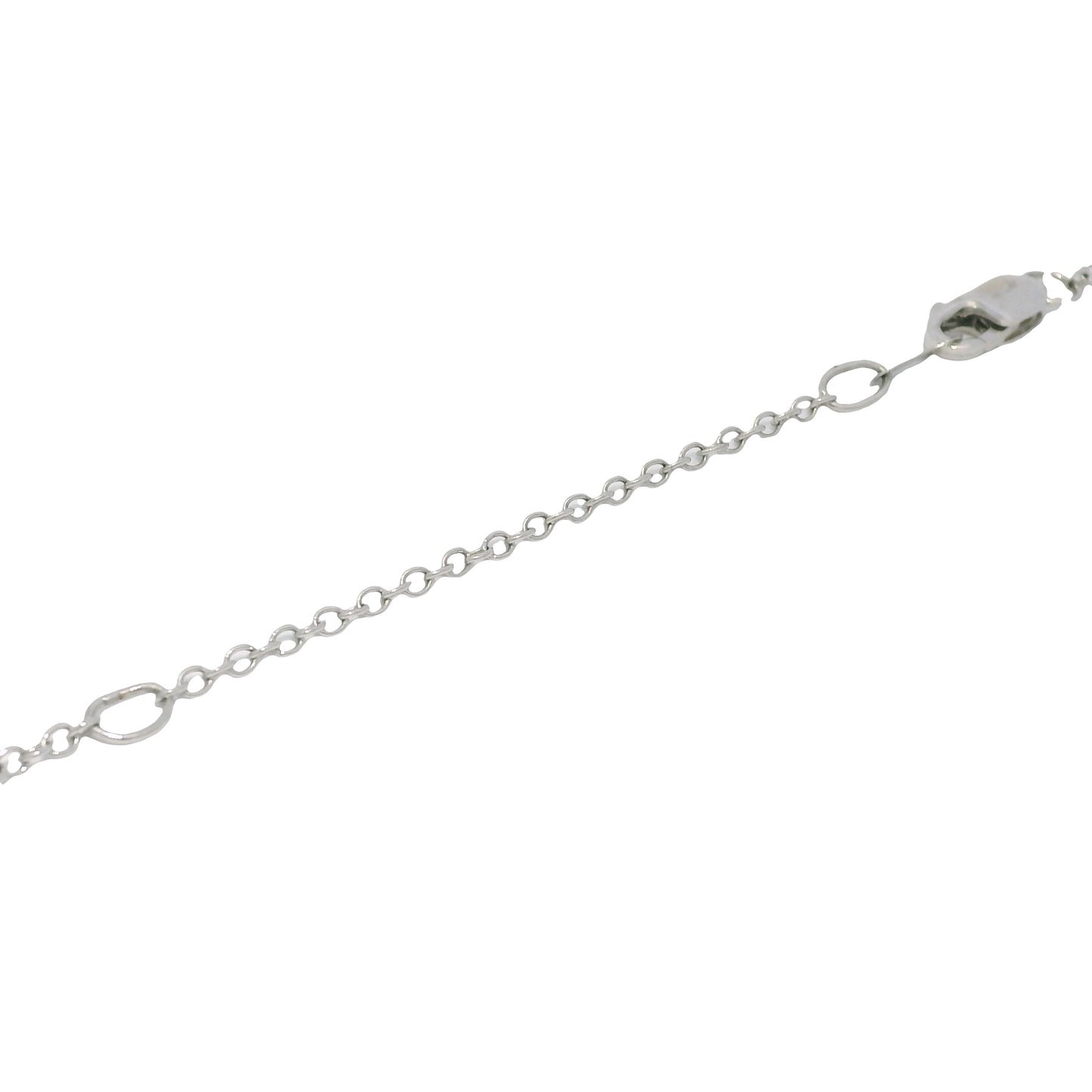 14k White Gold Natural Marquise Cut Diamond Necklace