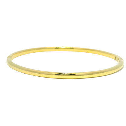 18k Yellow Gold Natural 1.0 Carat Diamond Bangle Bracelet