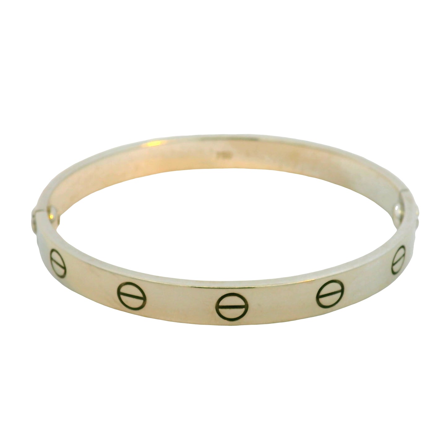 Cartier LOVE 18k White Gold Size 16 Bangle Bracelet