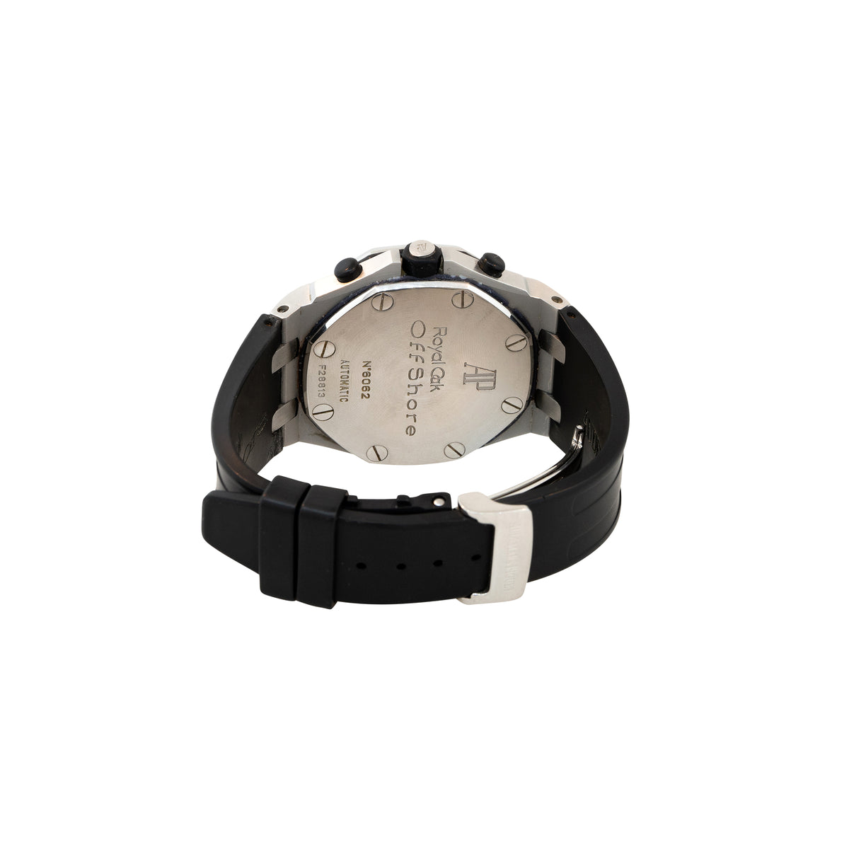 Audemars Piguet Royal Oak Stainless Steel Black Tapestry Dial Watch