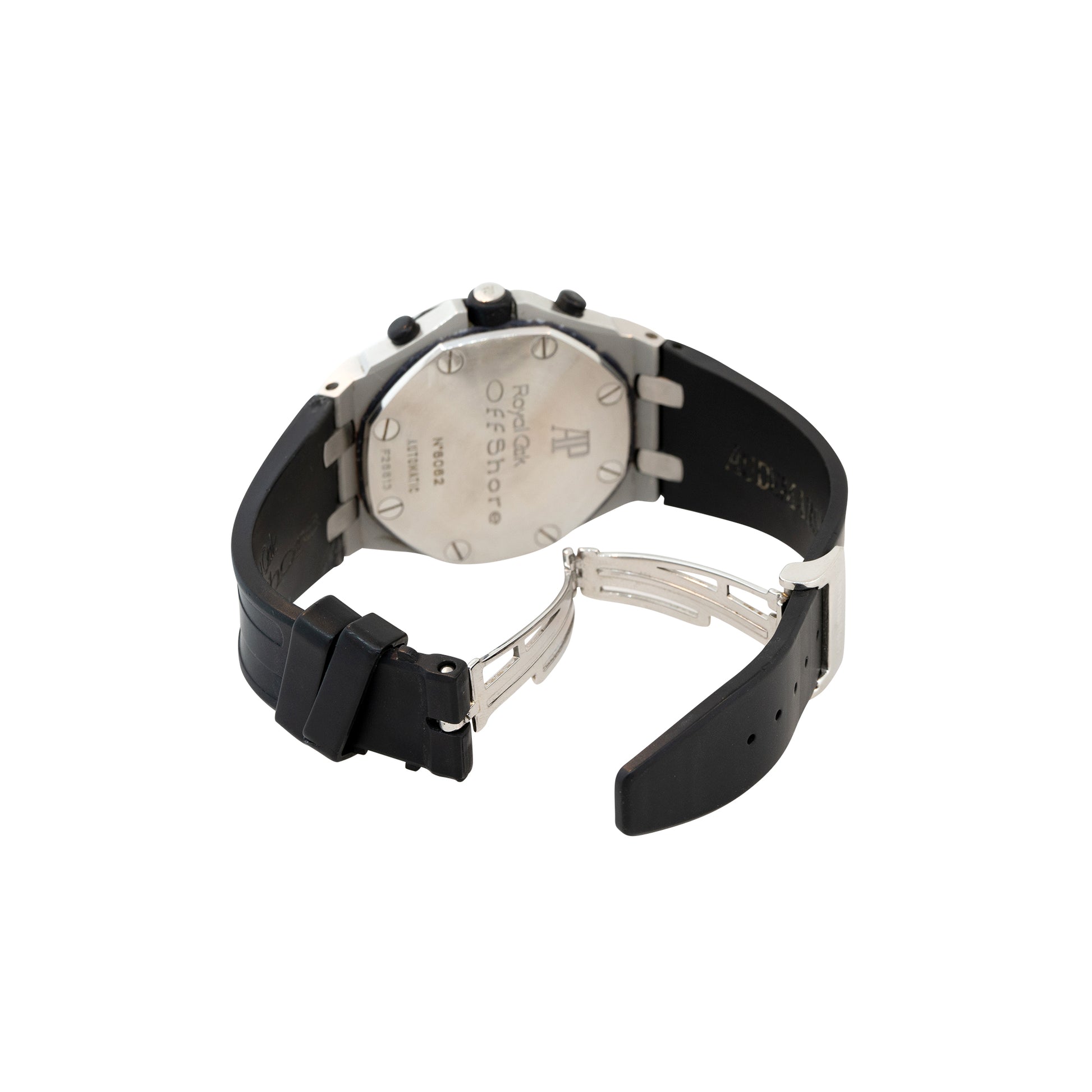 Audemars Piguet Royal Oak Stainless Steel Black Tapestry Dial Watch