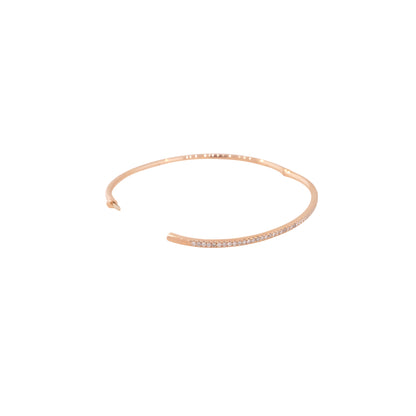 18k Rose Gold 0.50ctw Diamond Bangle Bracelet
