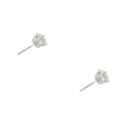 14k White Gold 2.35ctw Round Brilliant Diamond Stud Earrings