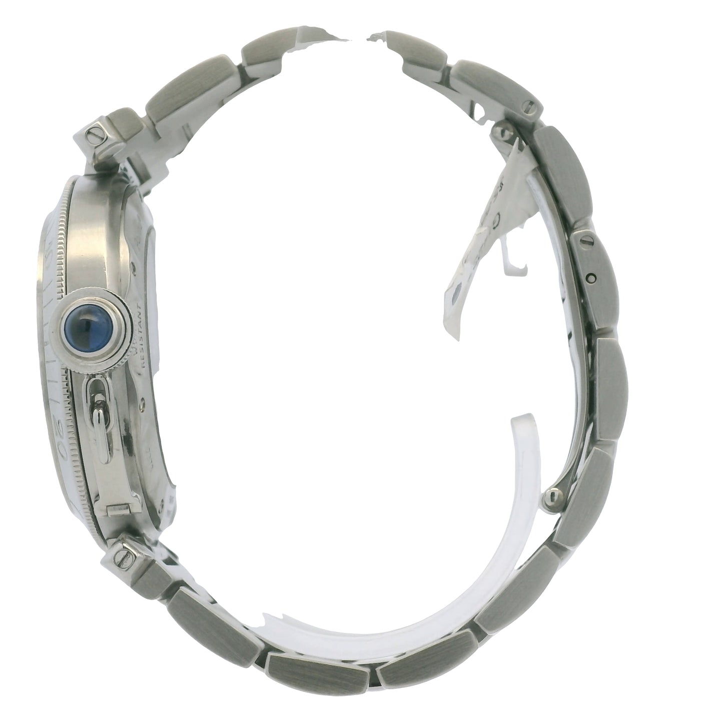 Cartier Pasha Silver Dial Skeleton Back 38mm Watch