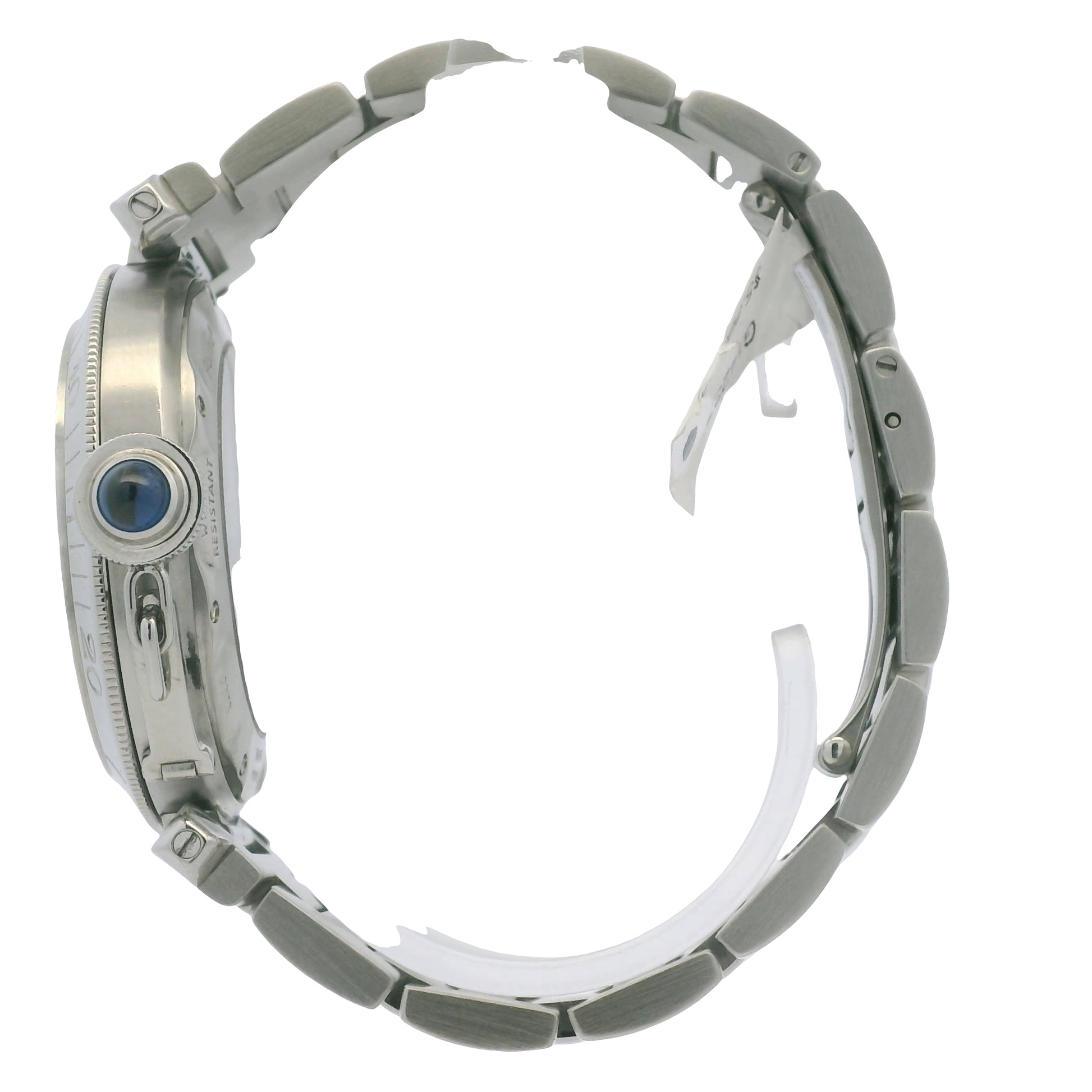 Cartier Pasha Silver Dial Skeleton Back 38mm Watch