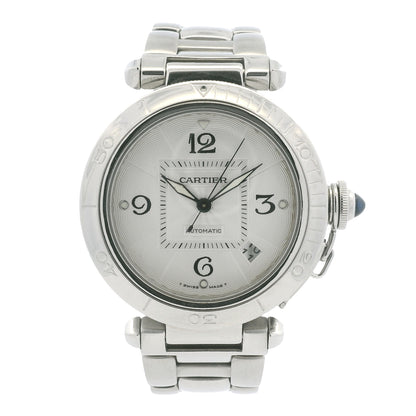 Cartier Pasha Silver Dial Skeleton Back 38mm Watch