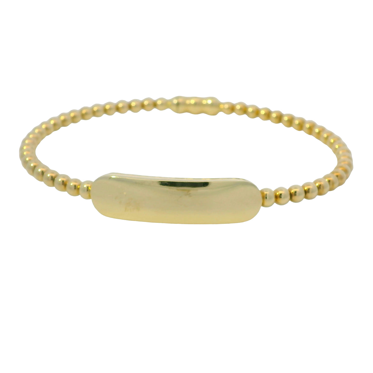 Gabriel & Co. 14K Yellow Gold Bujukan Personalized Bangle Bracelet