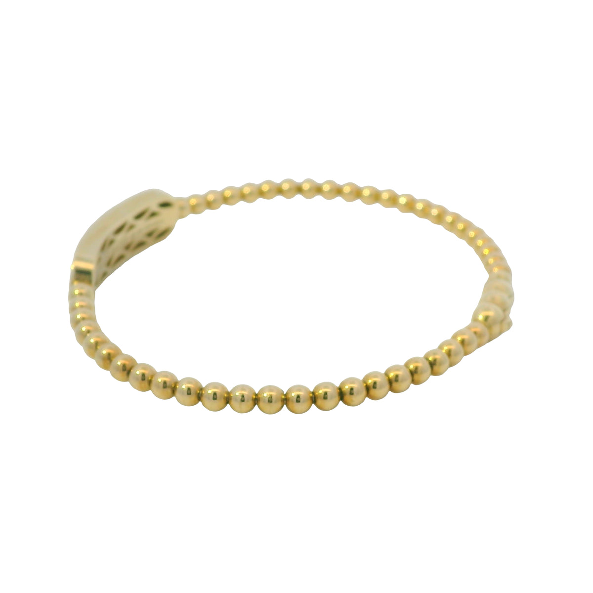 Gabriel & Co. 14K Yellow Gold Bujukan Personalized Bangle Bracelet