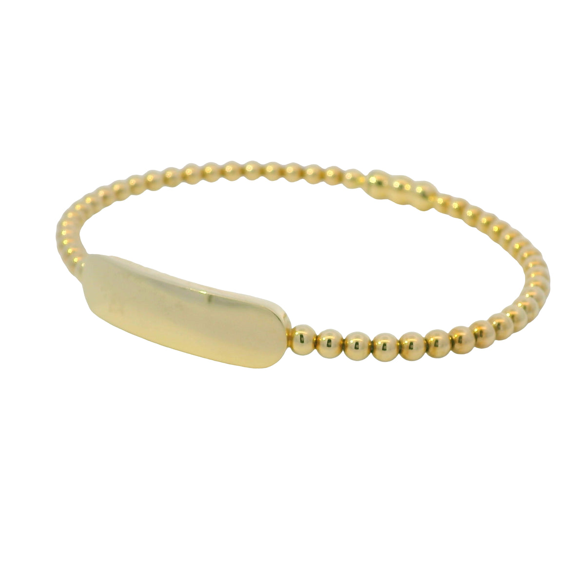 Gabriel & Co. 14K Yellow Gold Bujukan Personalized Bangle Bracelet