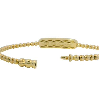 Gabriel & Co. 14K Yellow Gold Bujukan Personalized Bangle Bracelet