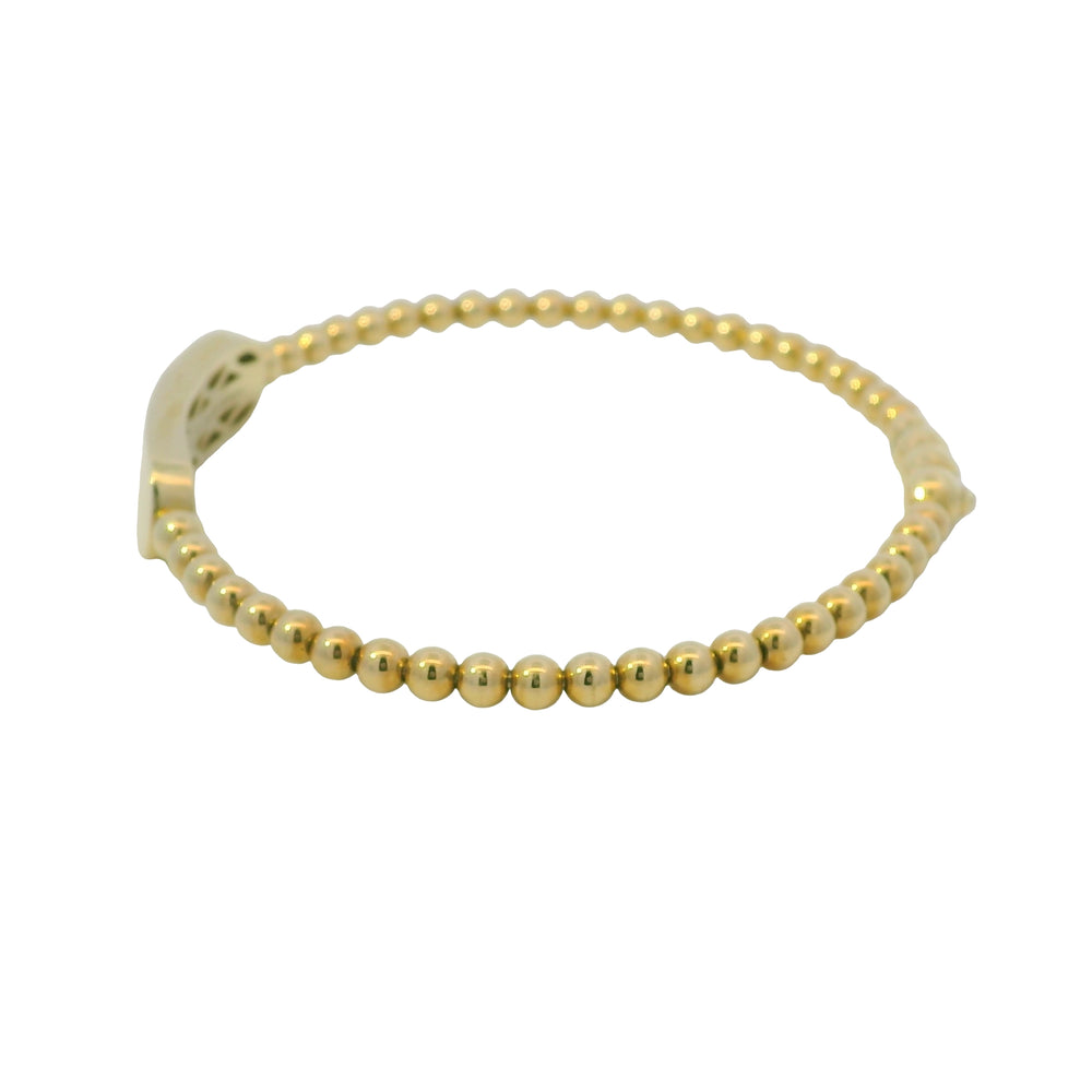 Gabriel & Co. 14K Yellow Gold Bujukan Personalized Bangle Bracelet