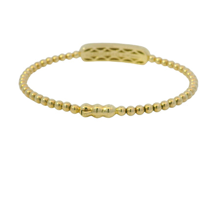 Gabriel & Co. 14K Yellow Gold Bujukan Personalized Bangle Bracelet