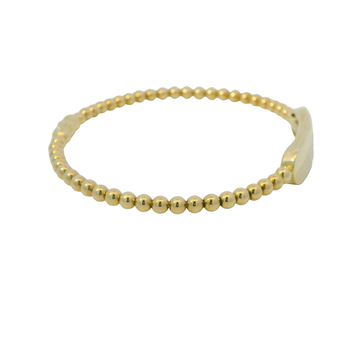 Gabriel & Co. 14K Yellow Gold Bujukan Personalized Bangle Bracelet