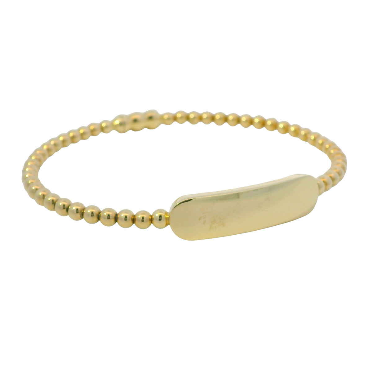 Gabriel & Co. 14K Yellow Gold Bujukan Personalized Bangle Bracelet