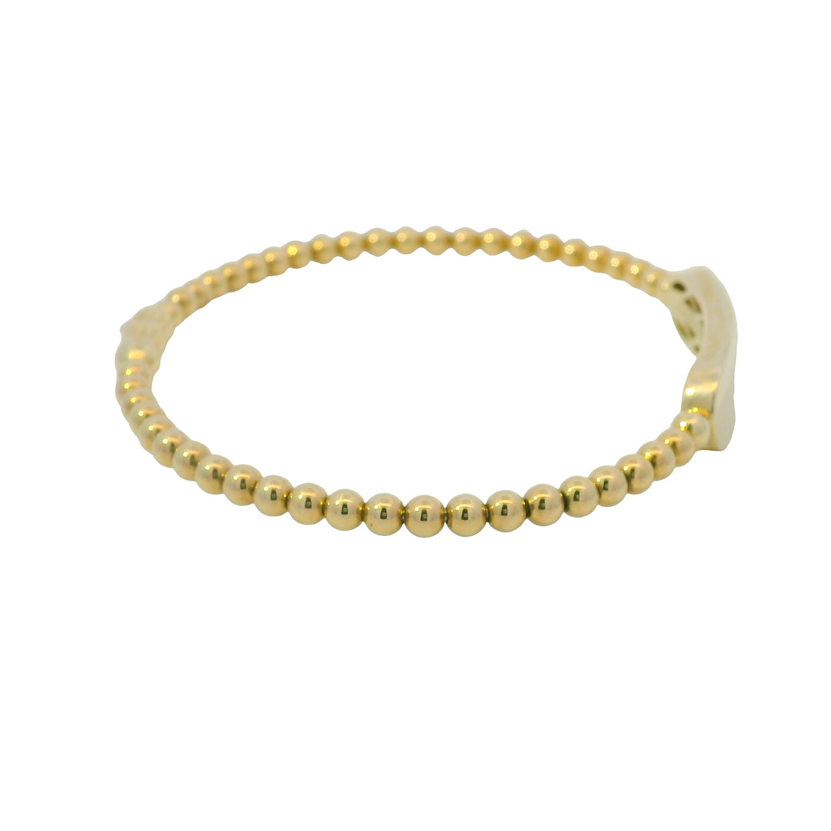 Gabriel & Co. 14K Yellow Gold Bujukan Personalized Bangle Bracelet