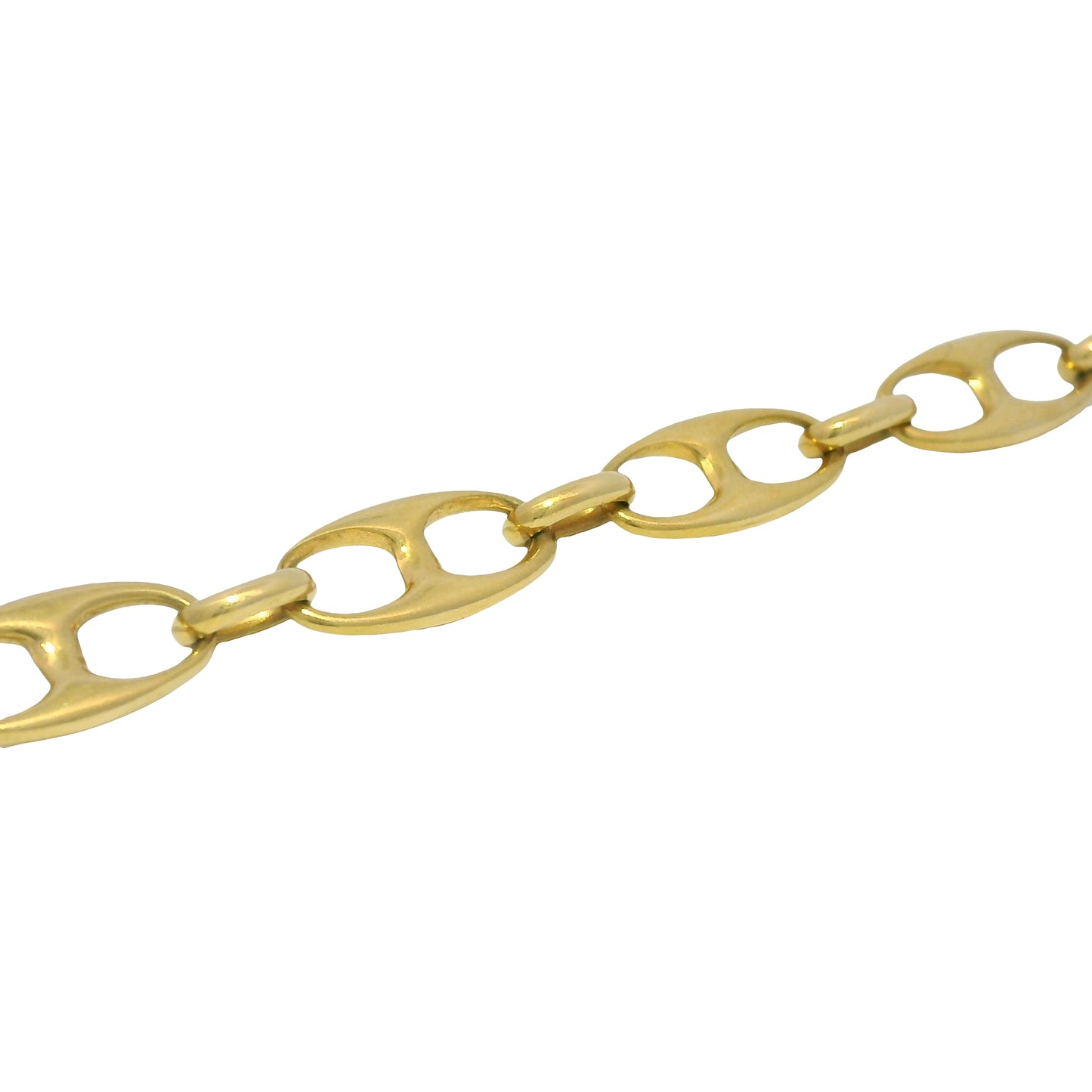 14k Yellow Gold 5.8mm Flat Mariner Link 24.5" Chain Necklace