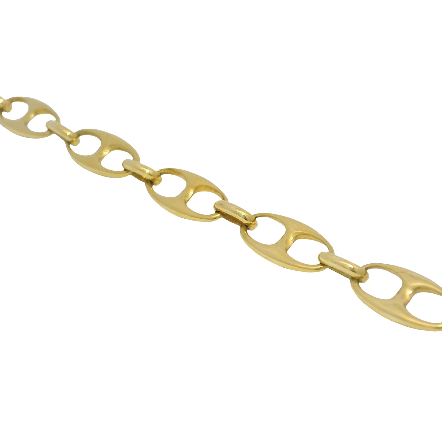 14k Yellow Gold 5.8mm Flat Mariner Link 24.5" Chain Necklace