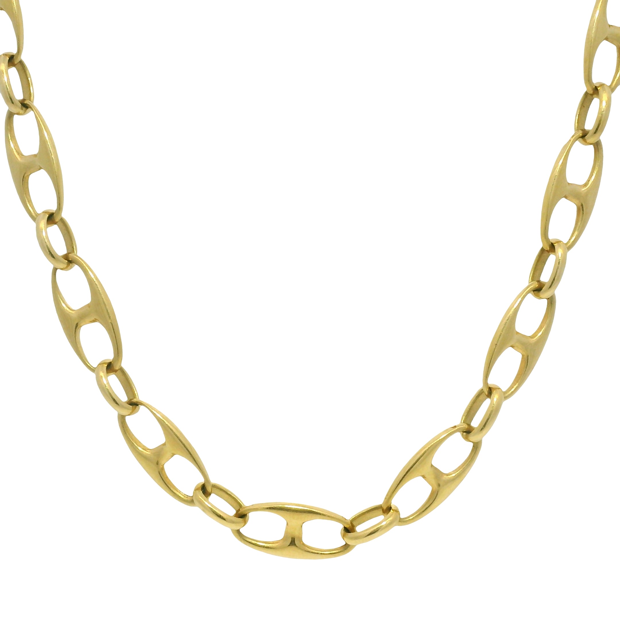14k Yellow Gold 5.8mm Flat Mariner Link 24.5" Chain Necklace