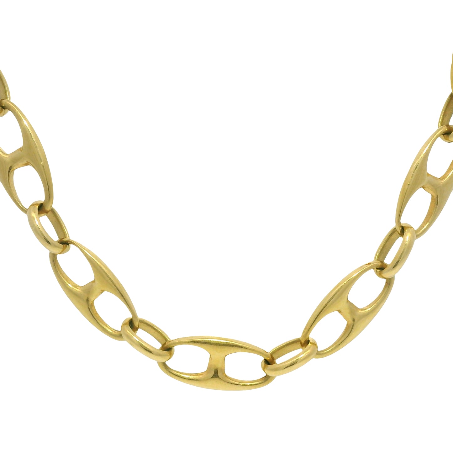 14k Yellow Gold 5.8mm Flat Mariner Link 24.5" Chain Necklace
