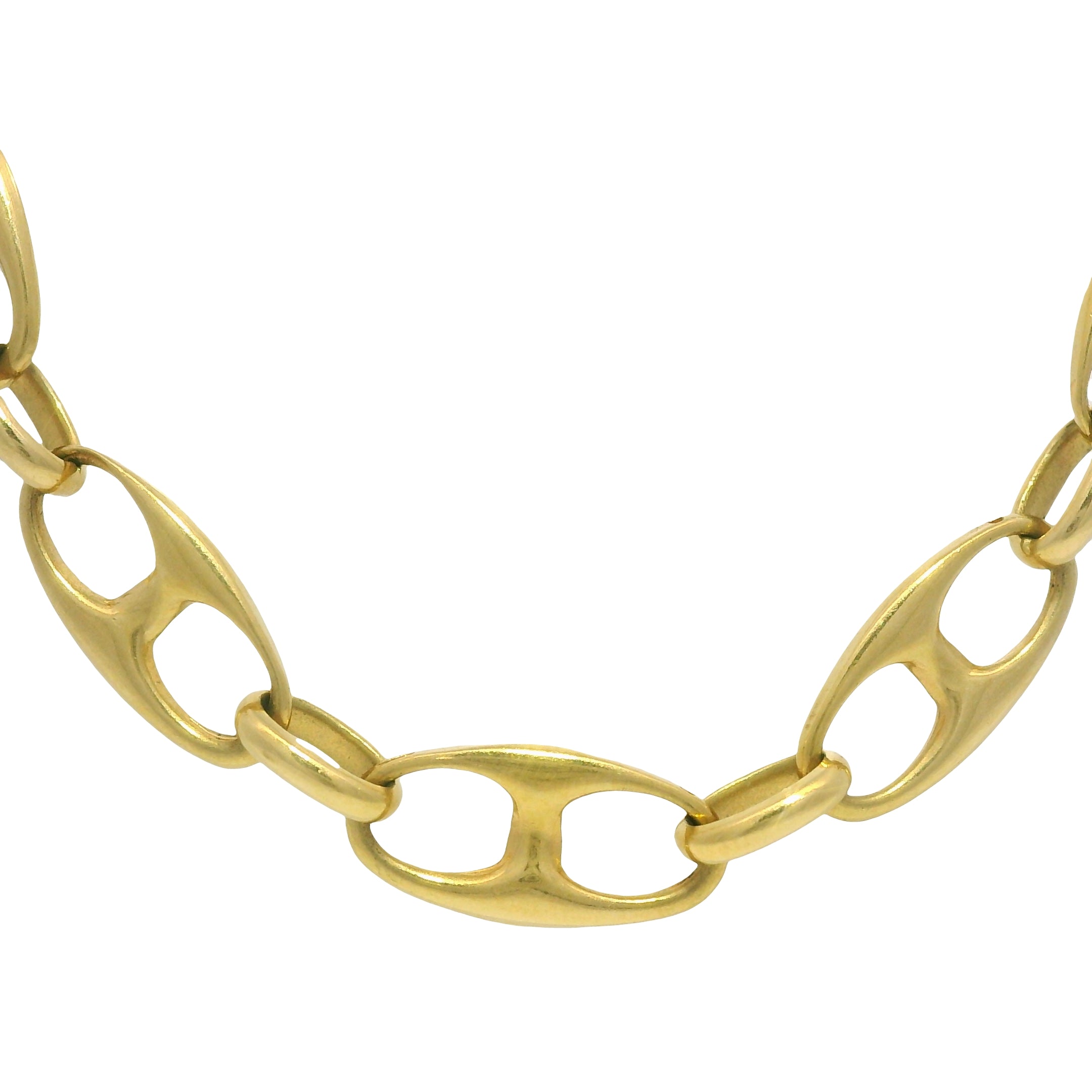 14k Yellow Gold 5.8mm Flat Mariner Link 24.5" Chain Necklace