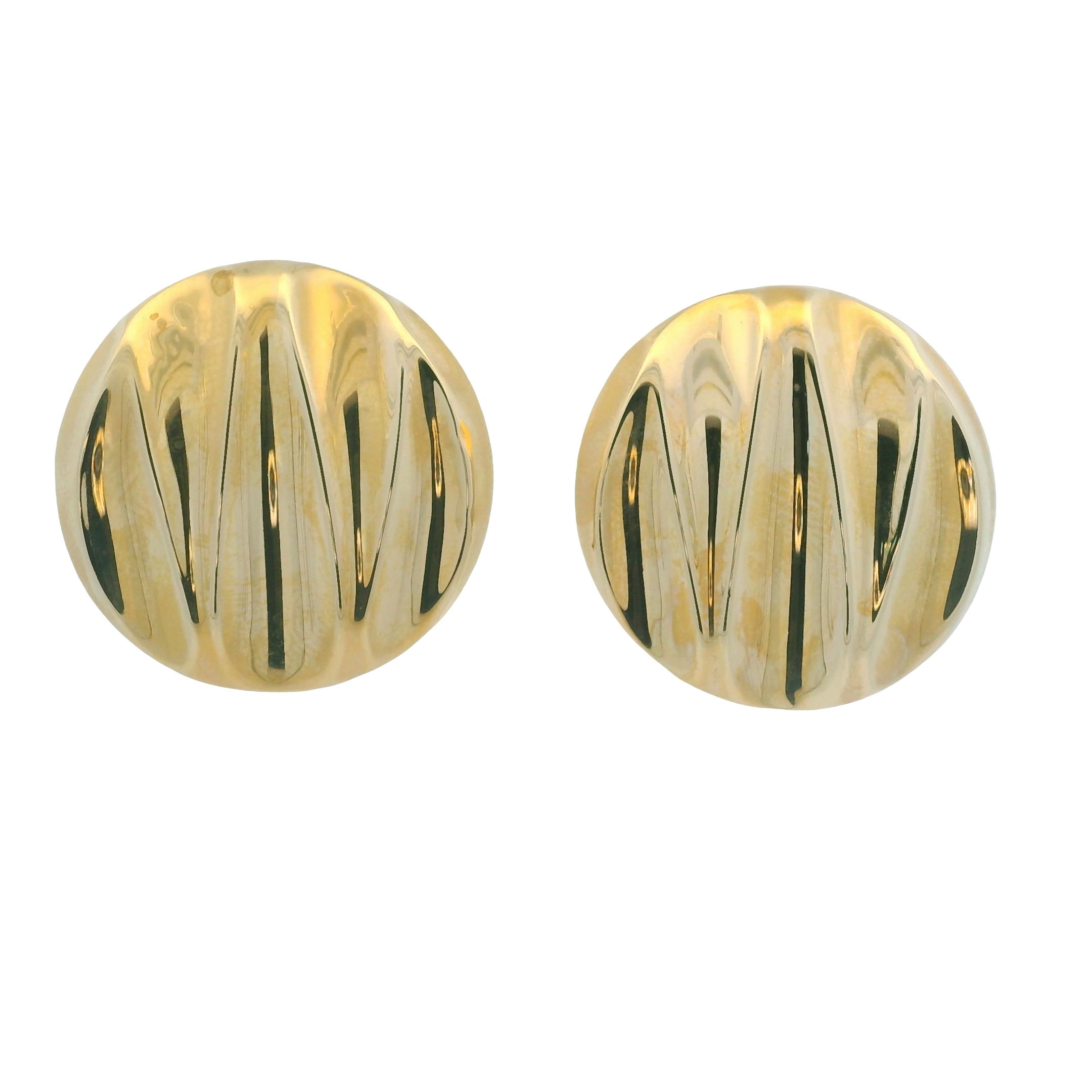 14kt Yellow Gold Extra Large Hollow Round Earrings