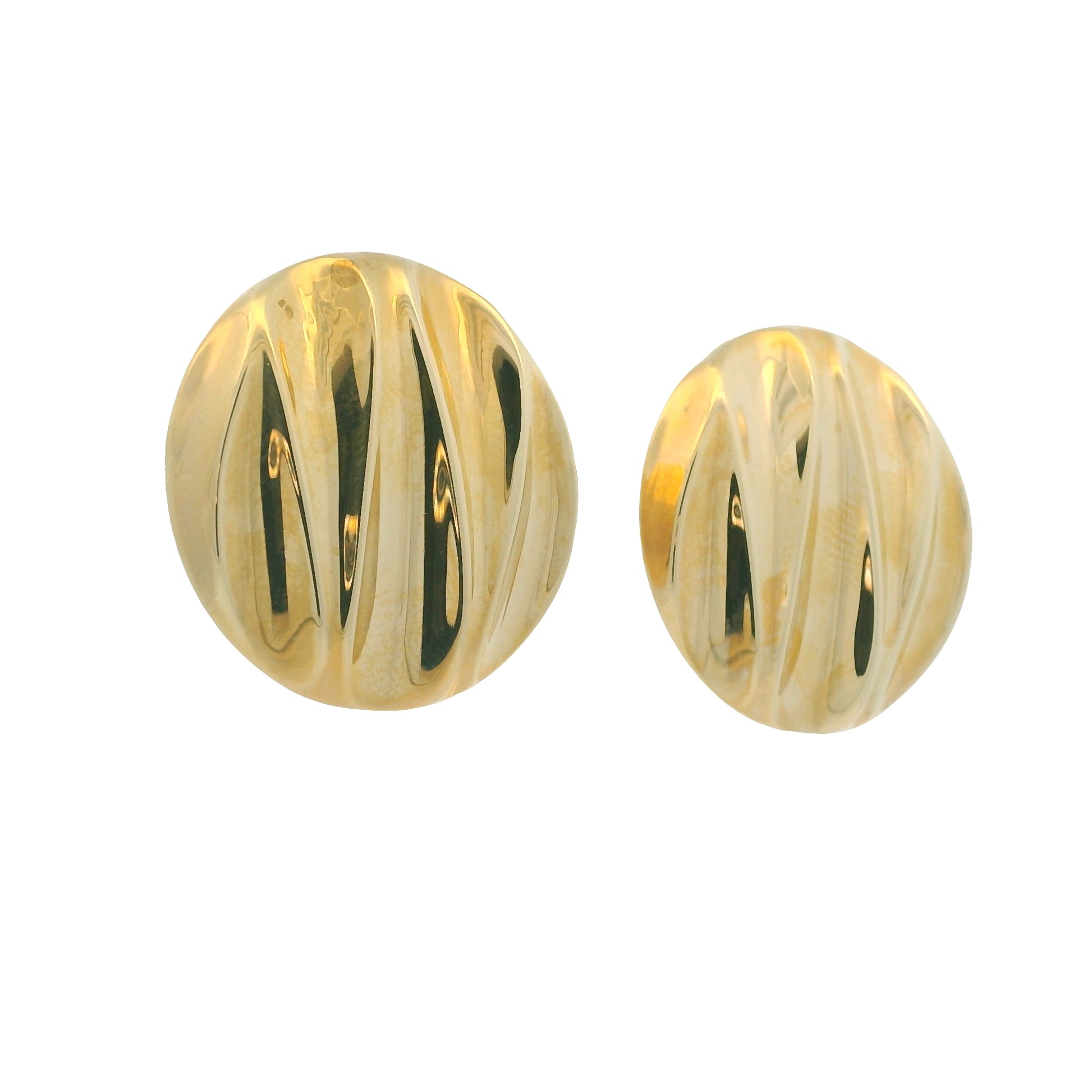 14kt Yellow Gold Extra Large Hollow Round Earrings