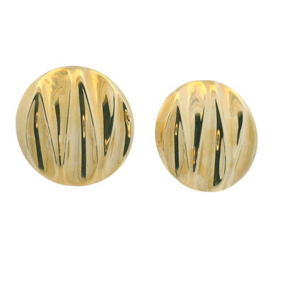 14kt Yellow Gold Extra Large Hollow Round Earrings