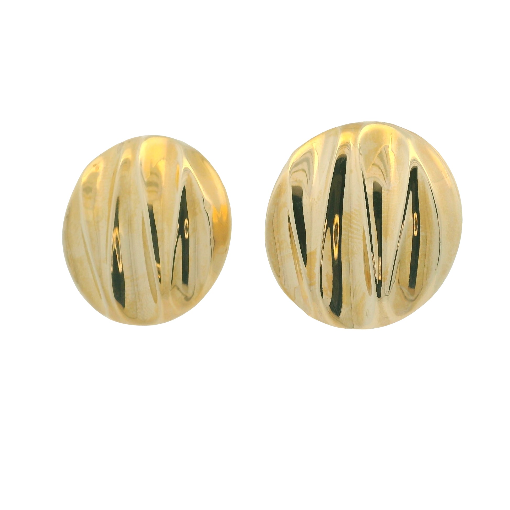 14kt Yellow Gold Extra Large Hollow Round Earrings