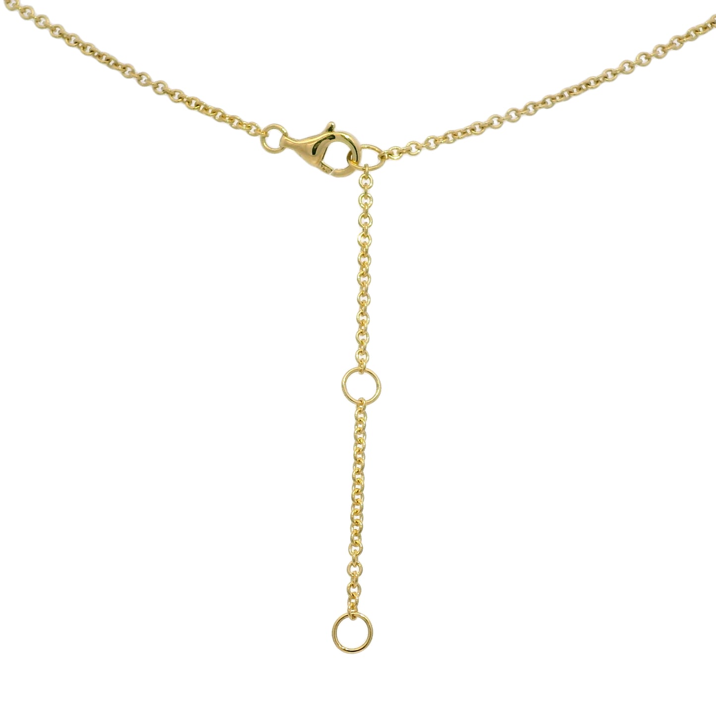 18k Yellow Gold Natural 1.20 Carat Diamond 4 Leaf Flower Pendant Necklace