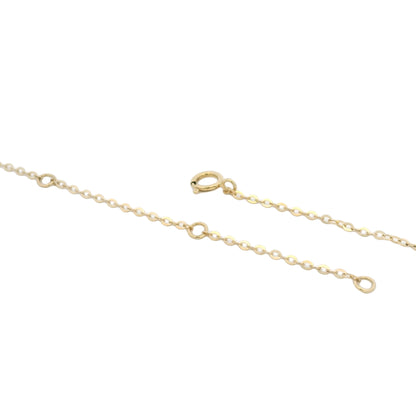 18k Yellow Gold Black Ceramic & Diamond Wheel Pendant Necklace