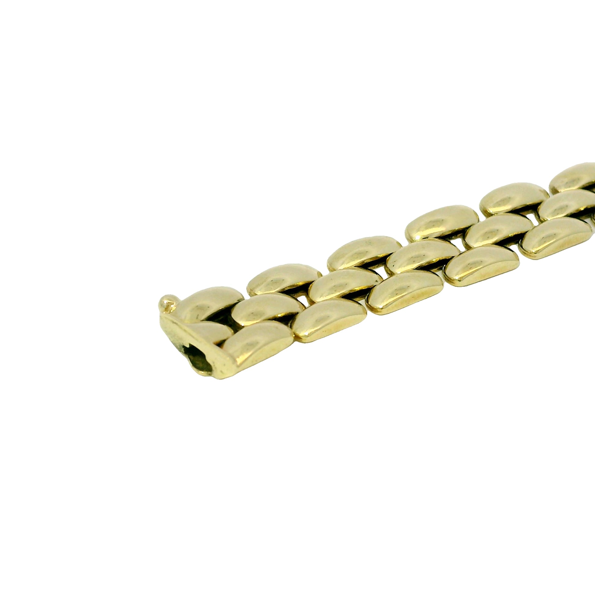14k Yellow Gold Panther-Style Link Bracelet