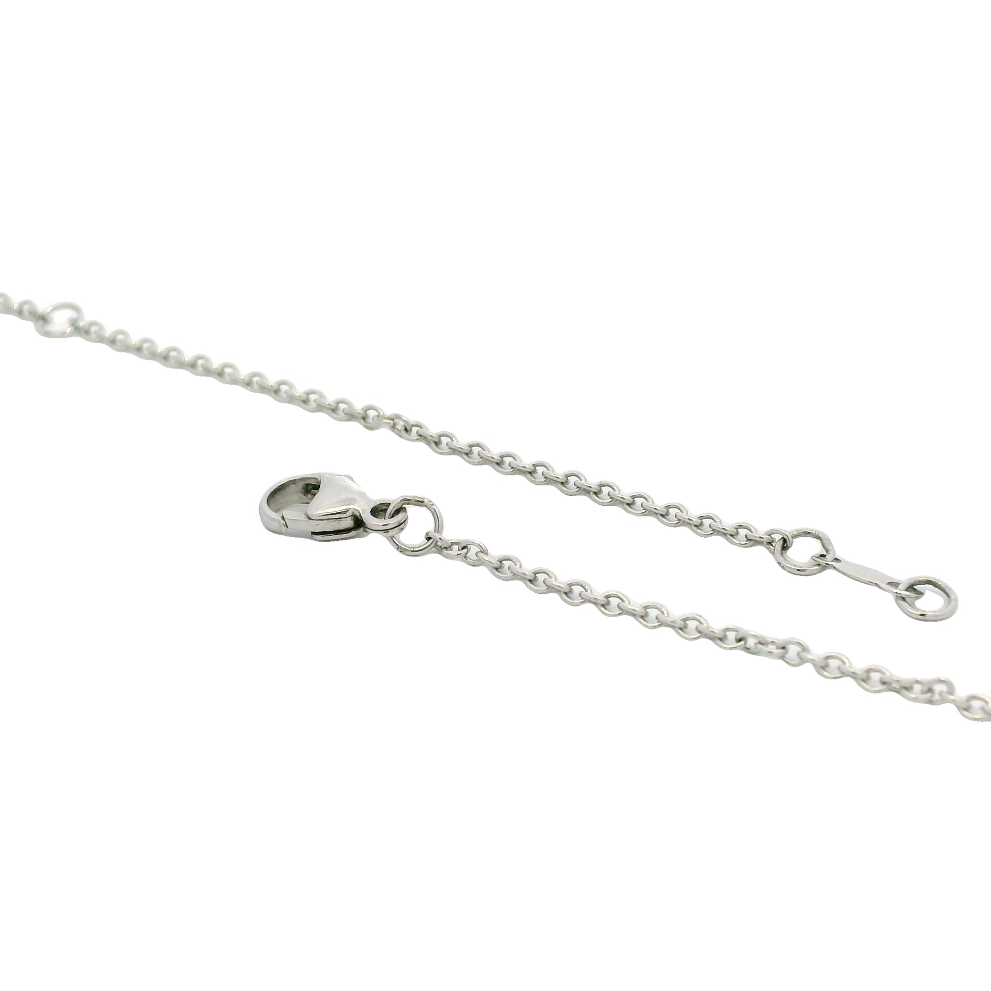 Mikimoto 18k White Gold Black South Sea Pearl & Natural Diamond Drop Necklace