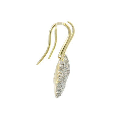 David Yurman 18k Yellow Gold Natural 1.10 Carat Diamond Quatrefoil Earrings