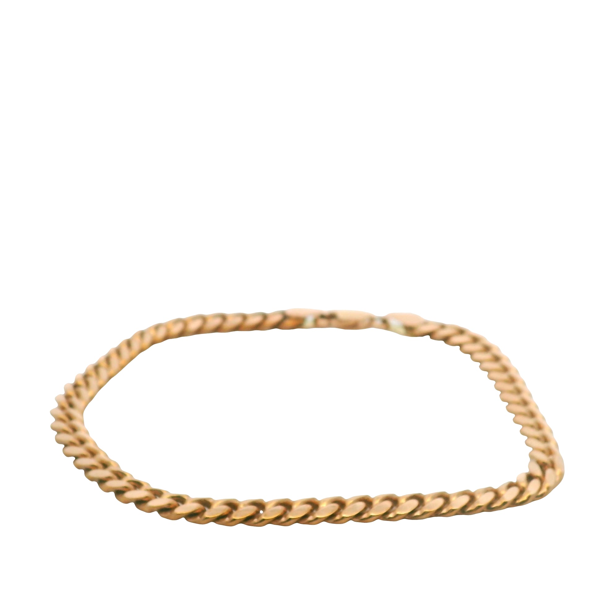 14K Rose Gold Cuban Link Bracelet