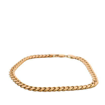 14K Rose Gold Cuban Link Bracelet
